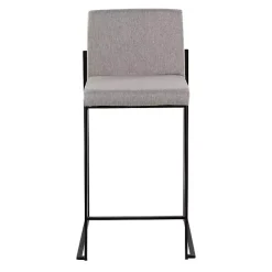 Discount Kirklands Home Fiji Upholstered Counter Stools, Set of 3 Gray