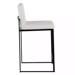 Clearance Kirklands Home Fiji Faux Leather Counter Stools, Set of 3 White