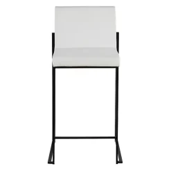 Clearance Kirklands Home Fiji Faux Leather Counter Stools, Set of 3 White