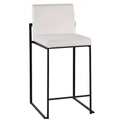 New Kirklands Home Fiji Velvet Counter Stools, Set of 3 White