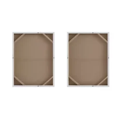 Kirklands Home Flatland Glitter Canvas Art Prints, Set of 2 Multi