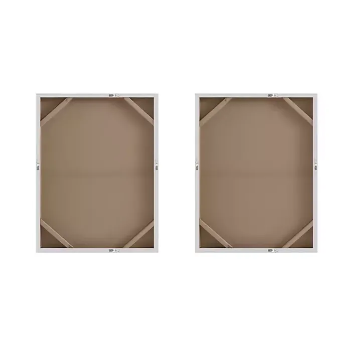 Kirklands Home Flatland Glitter Canvas Art Prints, Set of 2 Multi