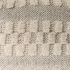 Hot Kirklands Home Flatweave Tufted Checker Wool Pouf