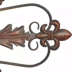 Sale Kirklands Home Fleur De Lis Metal Cross Wall Plaque Brown