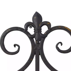 Discount Kirklands Home Fleur Distressed Black Iron Sconce, 25 in.