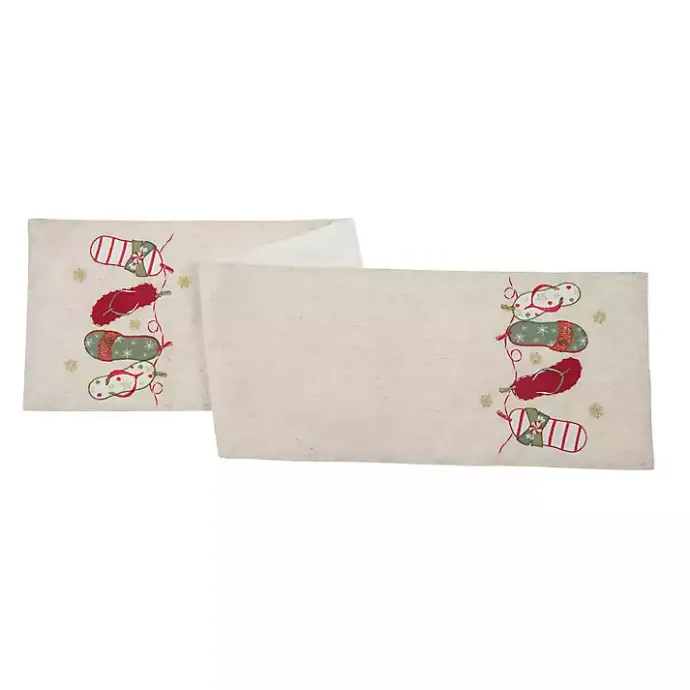 Sale Kirklands Home Flip Flop Christmas Table Runner