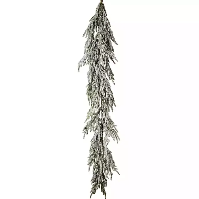 Discount Kirklands Home Flocked Norfolk Pine Garland