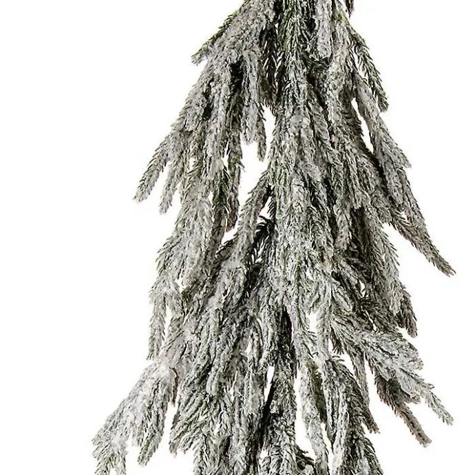 Discount Kirklands Home Flocked Norfolk Pine Garland