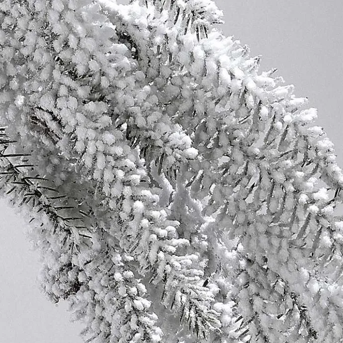 Discount Kirklands Home Flocked Weeping Noble Fir Garland White