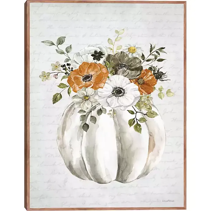 Best Kirklands Home Flora Pumpkin Harvest Wall Plaque
