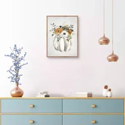 Best Kirklands Home Flora Pumpkin Harvest Wall Plaque