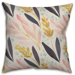 Discount Kirklands Home Floral and Wheat Pillow