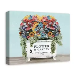 Online Kirklands Home Floral Bathtub Canvas Art Print Multi