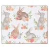 Sale Kirklands Home Floral Bunnies Hardboard Placemats, Set of 6