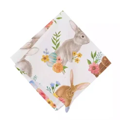 Clearance Kirklands Home Floral Bunnies Napkins, Set of 6