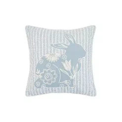 Clearance Kirklands Home Floral Bunny Stripe Easter Throw Pillow
