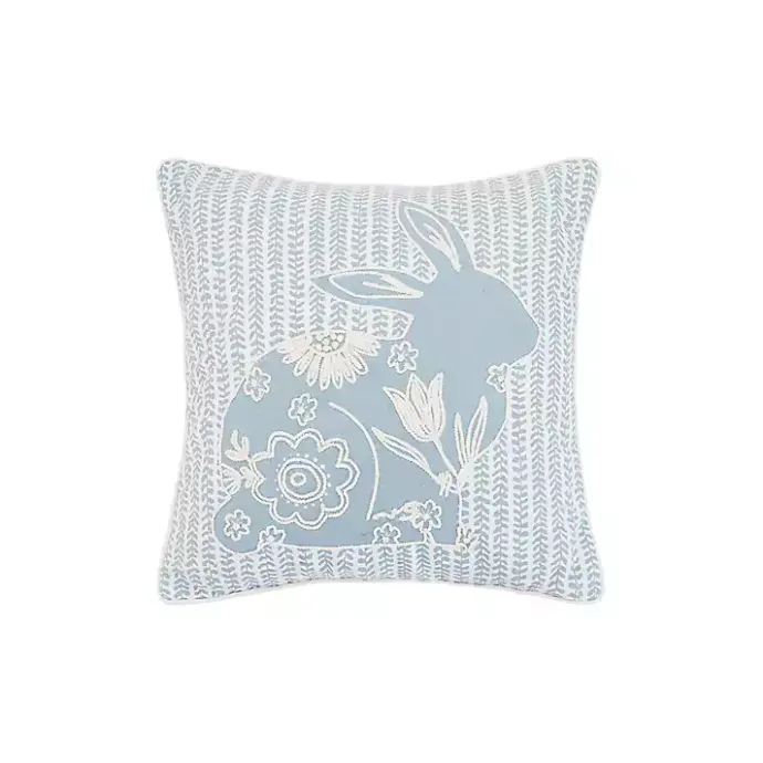 Clearance Kirklands Home Floral Bunny Stripe Easter Throw Pillow