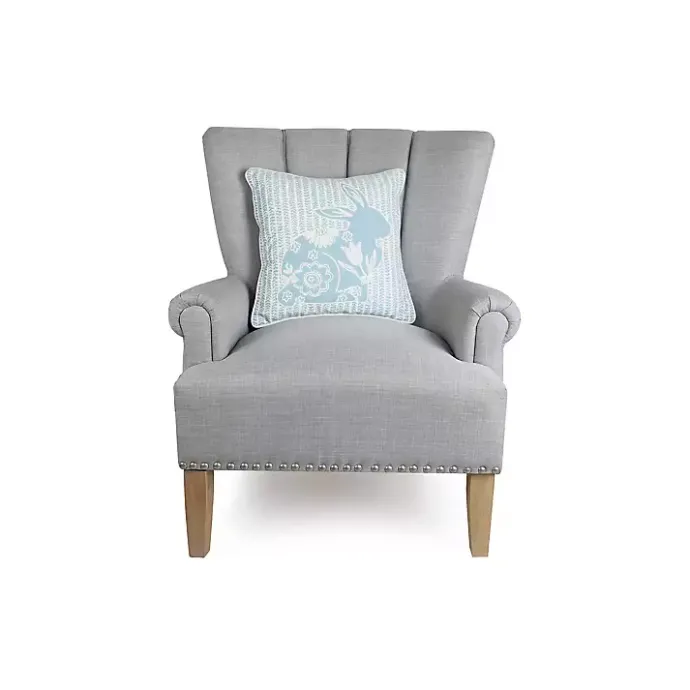 Clearance Kirklands Home Floral Bunny Stripe Easter Throw Pillow