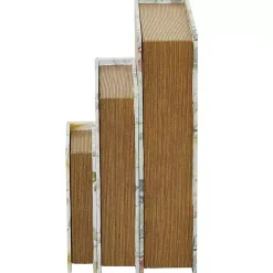 Kirklands Home Floral Canvas Book Boxes, Set of 3 Multi