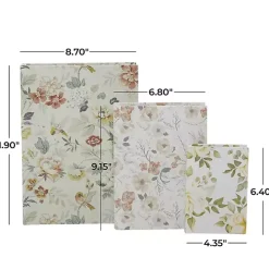 Kirklands Home Floral Canvas Book Boxes, Set of 3 Multi