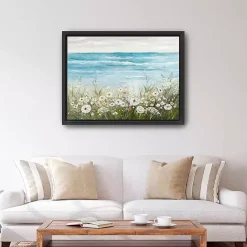 Hot Kirklands Home Floral Coast Black Framed Canvas Art Print