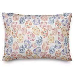 Outlet Kirklands Home Floral Easter Eggs Lumbar Pillow Multi