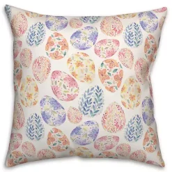 New Kirklands Home Floral Easter Eggs Pillow Multi