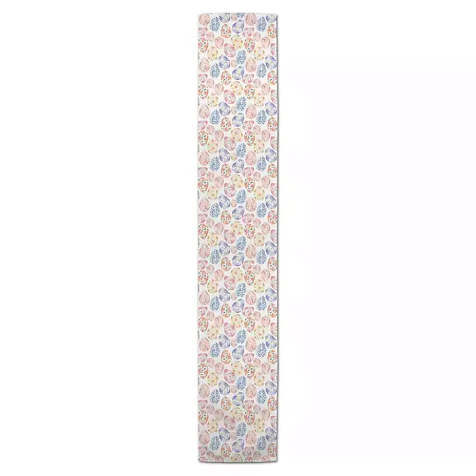 Kirklands Home Floral Easter Eggs Table Runner, 72 in.