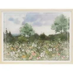 Best Kirklands Home Floral Field Framed Art Print Green
