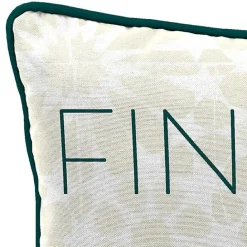 Kirklands Home Floral Find Me on the Patio Outdoor Pillow