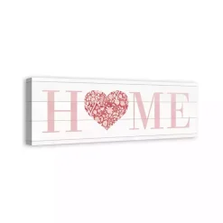Sale Kirklands Home Floral Heart Home Canvas Art Print