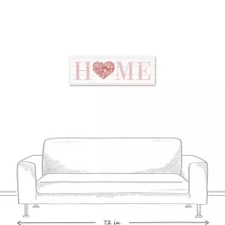 Sale Kirklands Home Floral Heart Home Canvas Art Print