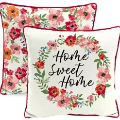 New Kirklands Home Floral Home Sweet Home Outdoor Pillow
