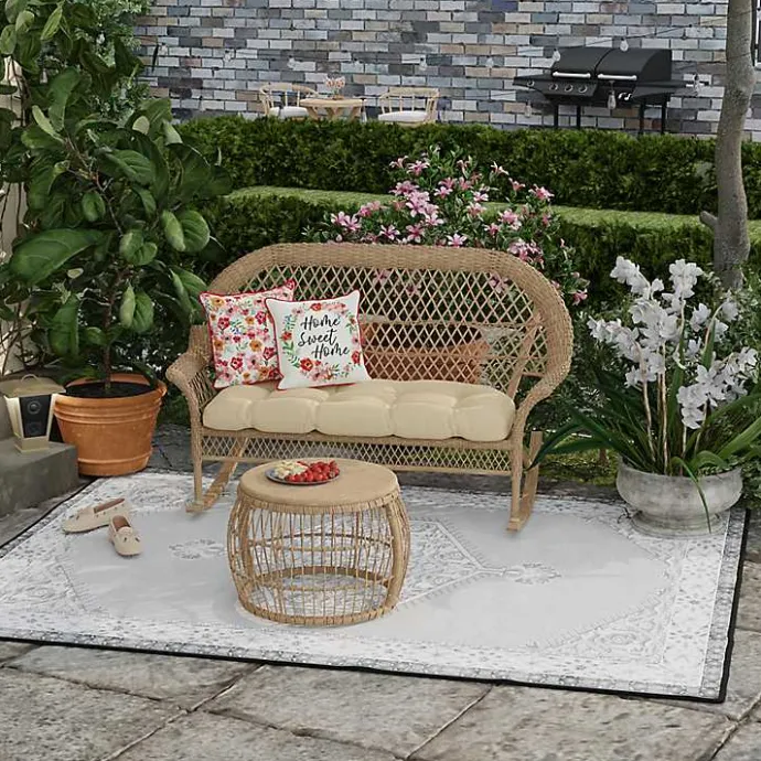 New Kirklands Home Floral Home Sweet Home Outdoor Pillow