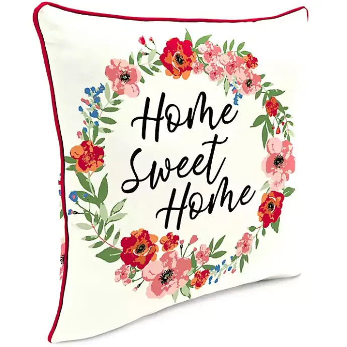 New Kirklands Home Floral Home Sweet Home Outdoor Pillow
