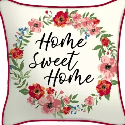 New Kirklands Home Floral Home Sweet Home Outdoor Pillow
