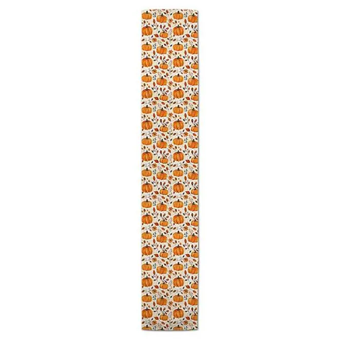 Sale Kirklands Home Floral Pumpkin Patch Table Runner, 90 in.