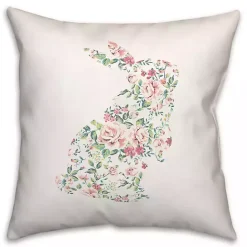 Online Kirklands Home Floral Rabbit Easter Pillow