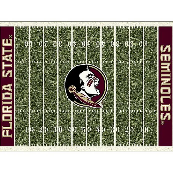 Best Kirklands Home Florida State University Home Field Area Rug, 6x8 Green
