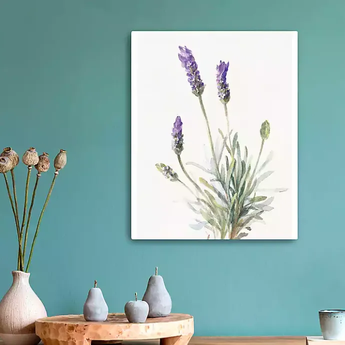Discount Kirklands Home Floursack Lavender III Linen Canvas Art Print