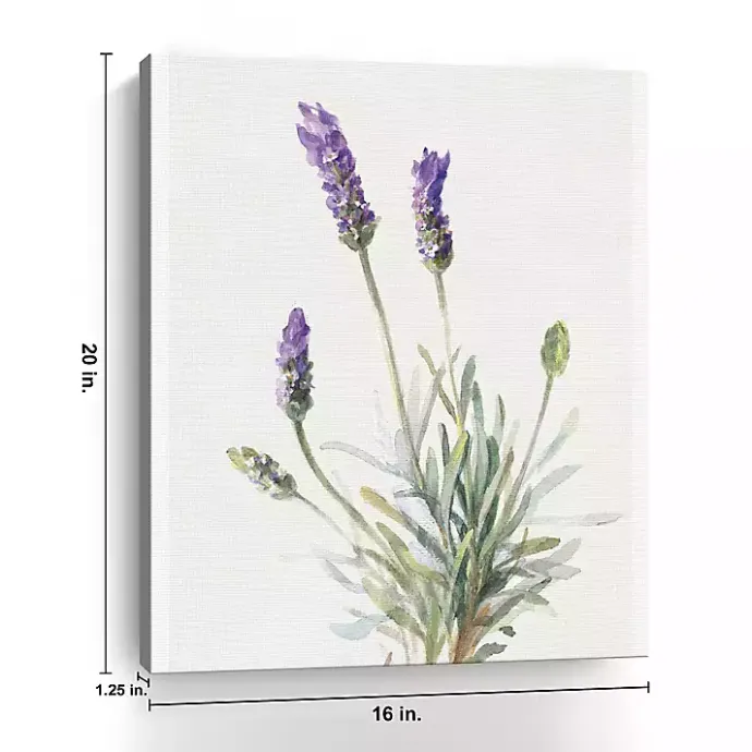 Discount Kirklands Home Floursack Lavender III Linen Canvas Art Print