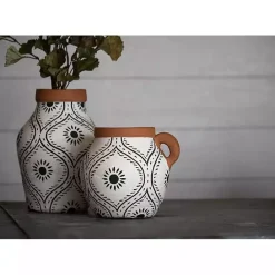 Clearance Kirklands Home Flower Bud Terracotta Decorative Vase