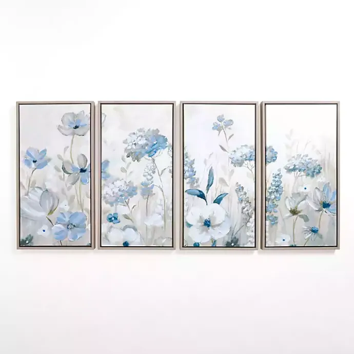 Best Kirklands Home Flower Field Framed Canvas Art Prints, Set of 4