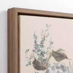 Clearance Kirklands Home Flower Stems I Framed Canvas Art Print