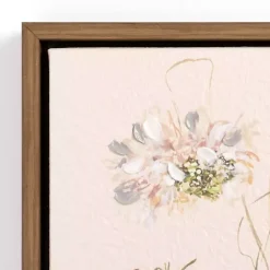 Hot Kirklands Home Flower Stems II Framed Canvas Art Print Pink