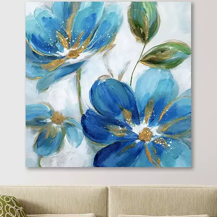 Outlet Kirklands Home Flowering s II Giclee Canvas Art Print Blue