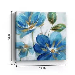Outlet Kirklands Home Flowering s II Giclee Canvas Art Print Blue