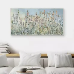 Sale Kirklands Home Flowering Fields Framed Canvas Art Print