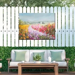 Kirklands Home Flowering Footpath Outdoor Canvas Art Print