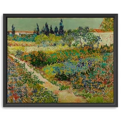 Clearance Kirklands Home Flowering Garden Path Canvas Art Print, 22x18 in. Green